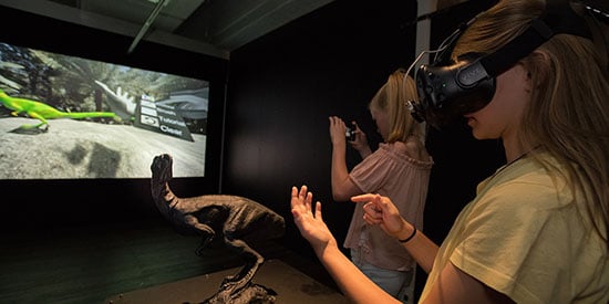 Walking with Australian Dinosaurs in Virtual Reality