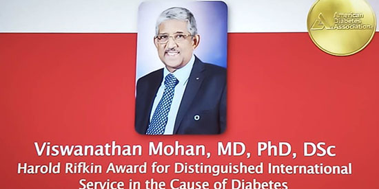 Harold Rifkin Award to Viswanathan Mohan