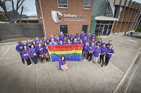 Deakin University and Bethany Community Support unite to celebrate Wear it Purple day