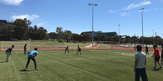 Deakin international students bowled over by Cricket Victoria clinics