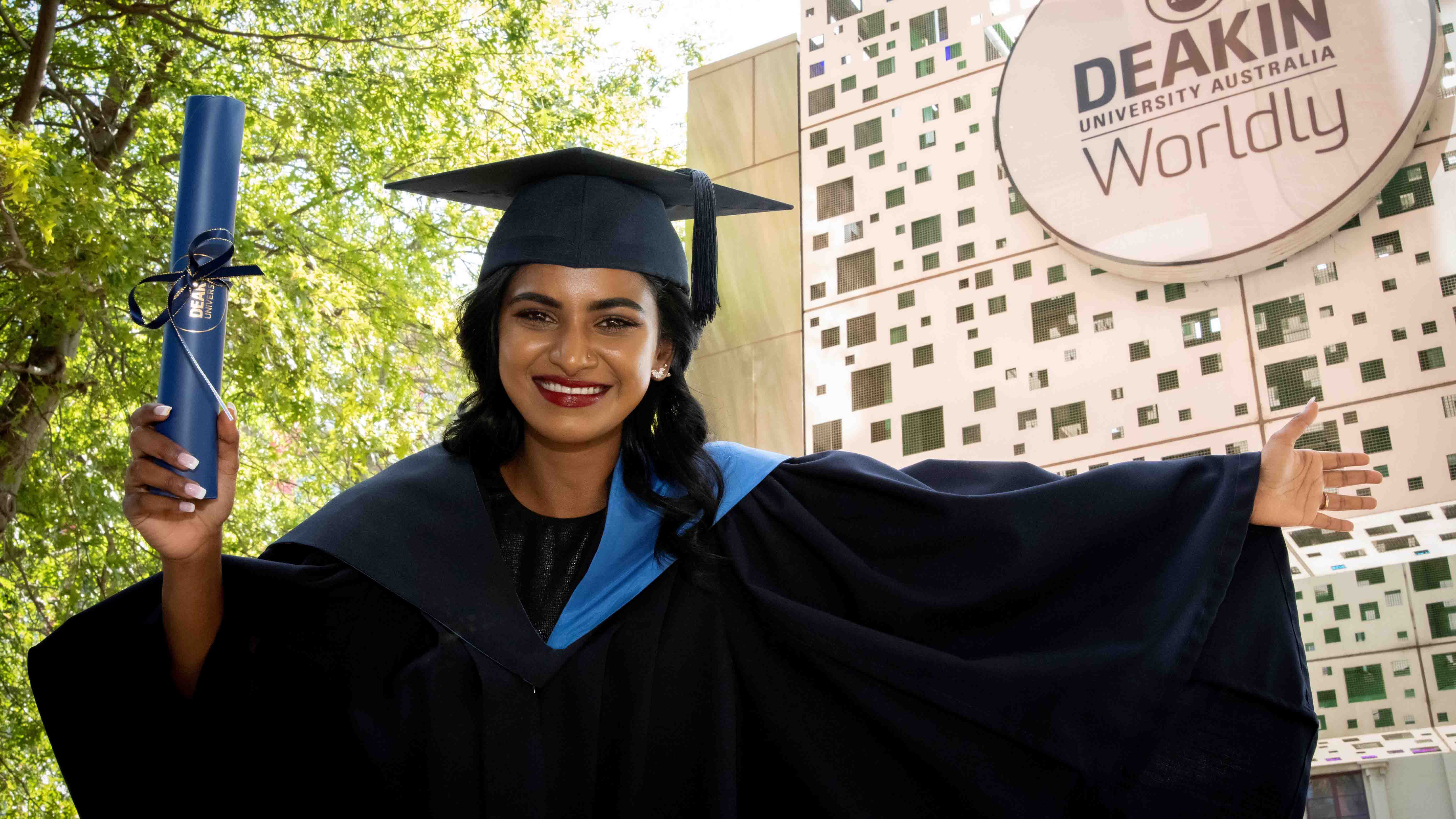 Deakin celebrates graduation of first Sanctuary Scholarship recipient