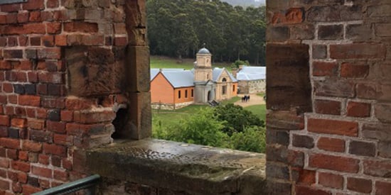 Students explore the heritage site of Port Arthur