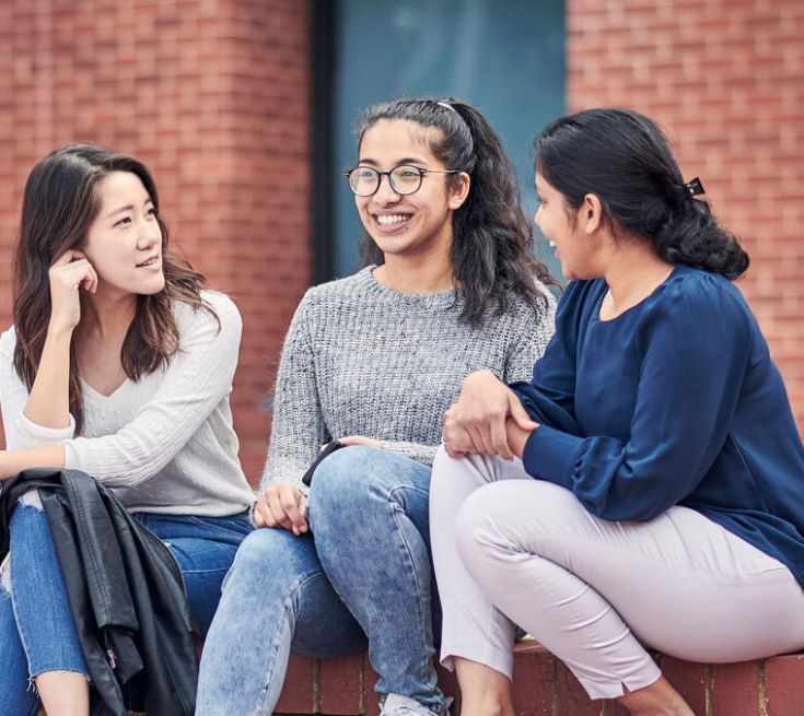 Students on campus