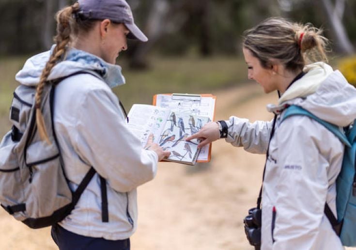 Image of students on Little Desert Wildlife and Zoological Field Trip