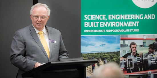 SEBE Faculty Deputy Dean Professor Malcolm Campbell at the Burwood awards.