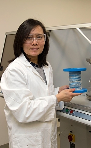 On the trail of a 'super' fabric - Dr Jin Zhang.