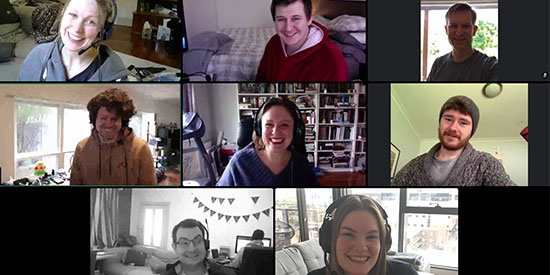From top Left: Deanne Czarnecki, Jamie Copeland, Gavin Williams, James Furler, Jordan Beth Vincent, Mitch Sigley, Peter Divers, Shanique Hallgren.