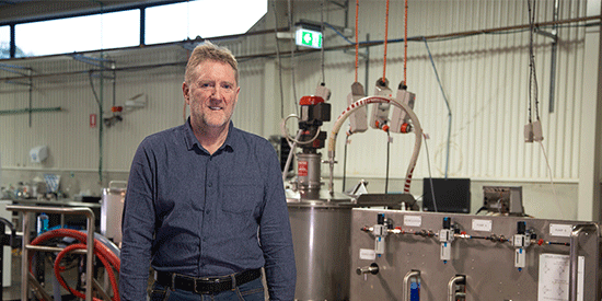 The Deakin BioFactory, led by Alfred Deakin Professor Colin Barrow (pictured), plays a key role in Deakin's aspirations to establish a multi-billion-dollar bioeconomy in Victoria.