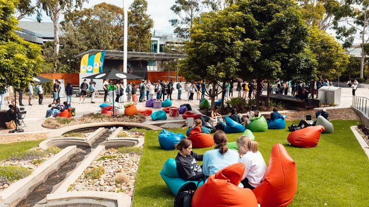 Students at a range of Deakin events