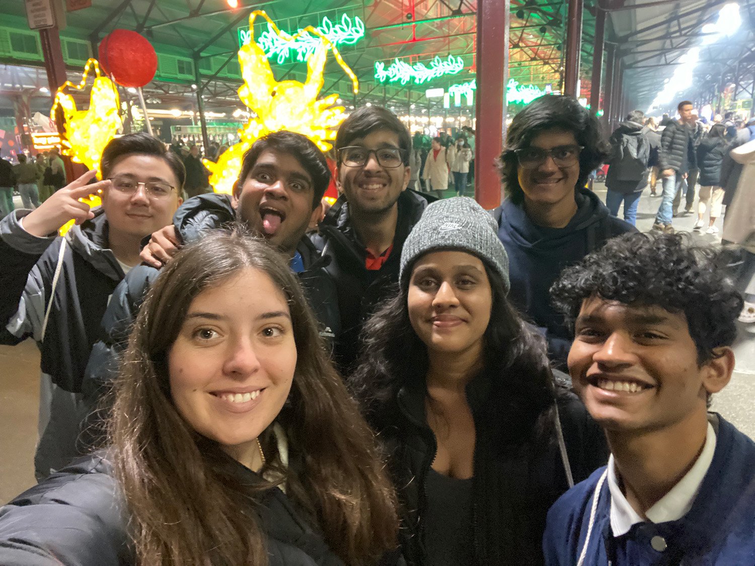 Students at Vic Market, Melbourne