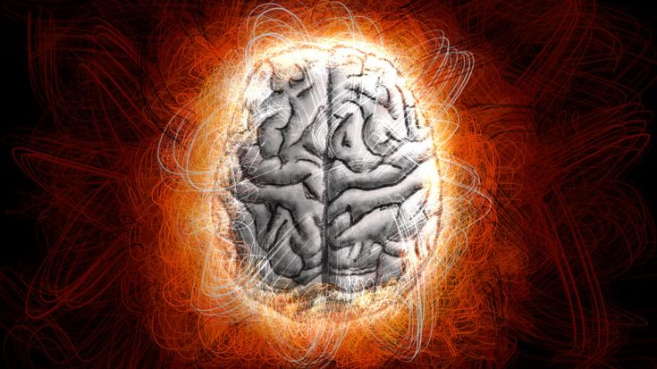 Artwork depicting brain. Creator: Chris Tomkins