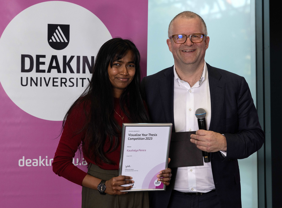 2023 Visualise Your Thesis Deakin winner: Kaushalya Perera