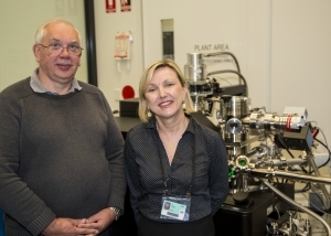 Thinker in Residence, Professor Michael Miller, with Deakin's Dr Ilana Timokhina.