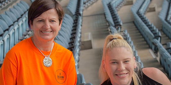 Deakin's involvement around women in sport also touches on many levels, starting from grass roots to community, school and faculty level and all the way to corporate partnerships. 