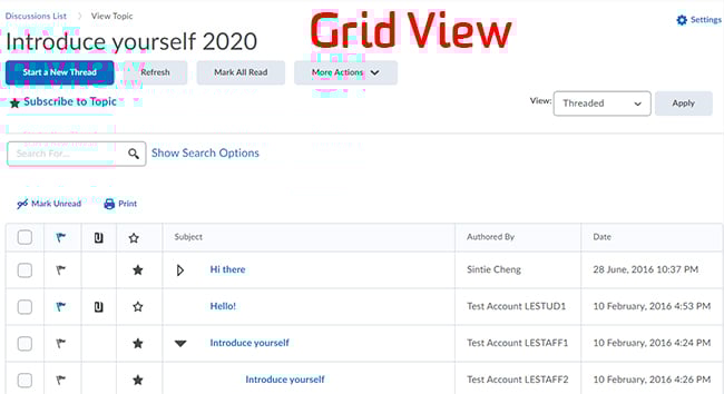Grid View