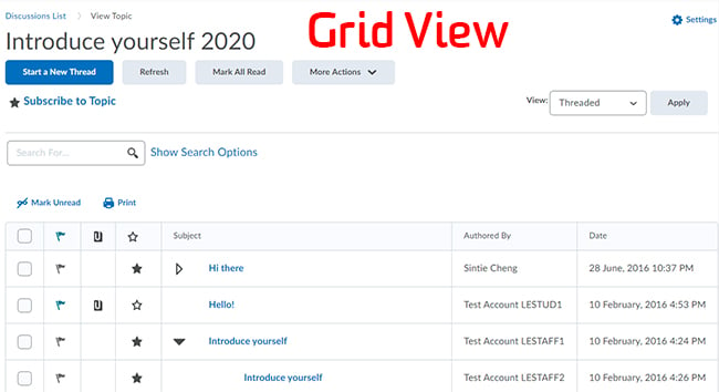 Grid View