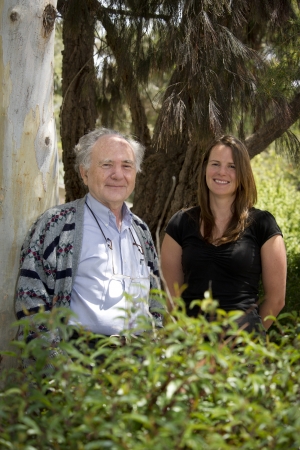 Professor John Endler and Deakin research colleague Dr Laura Kelley.