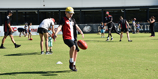 Deakin study shows benefits of Auskick program for kids with autism 