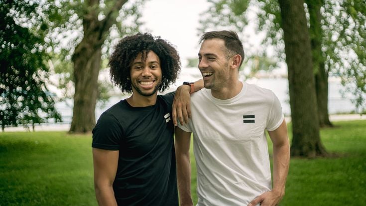 Two male friends