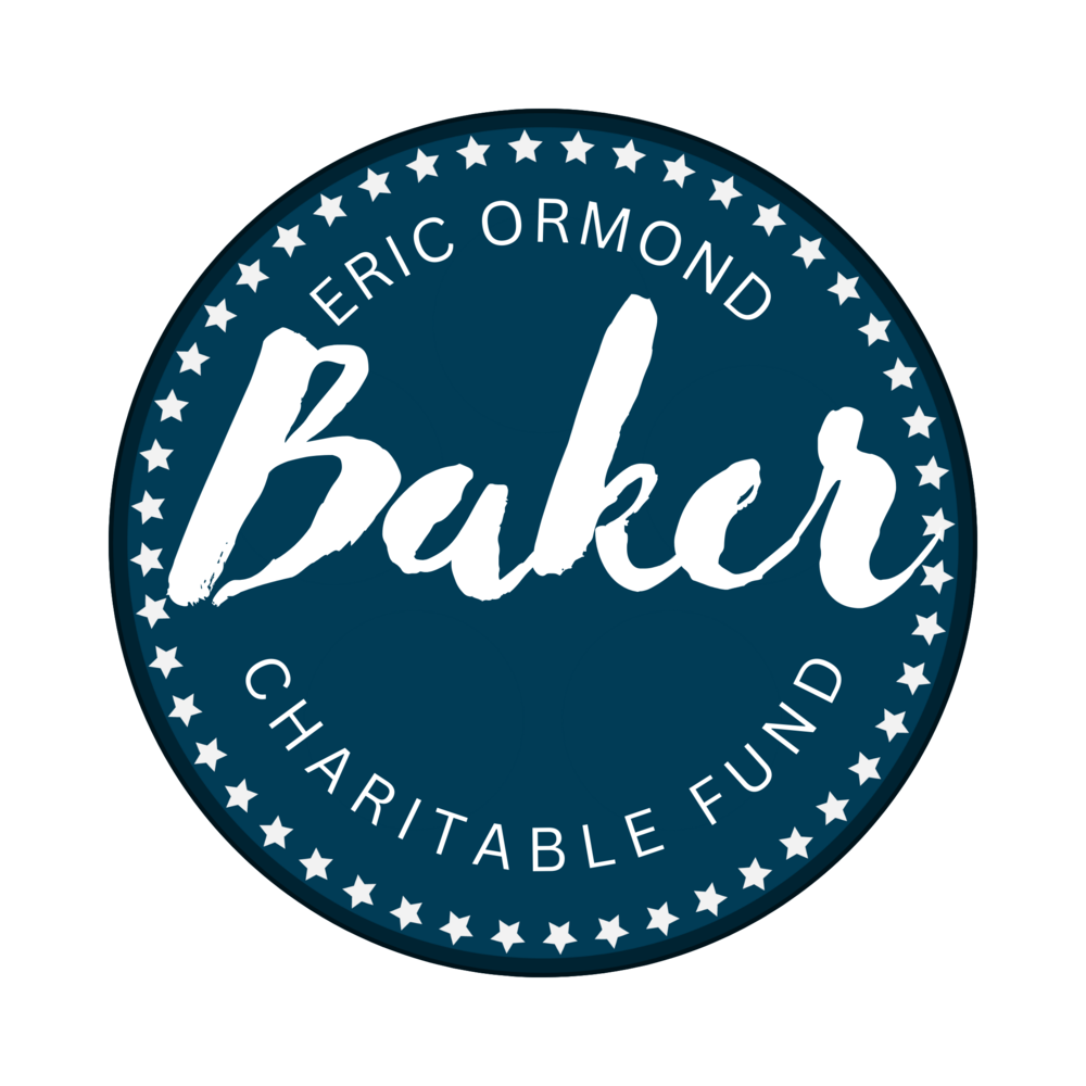 Eric Ormond Baker Charitable Fund blue and white logo