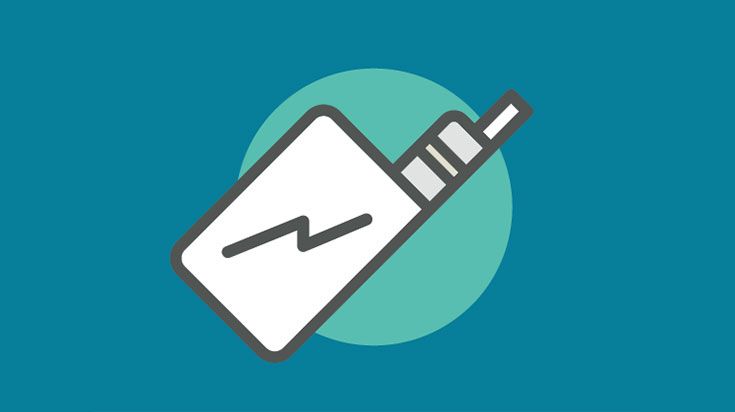 Icon of a vape for World No Tobacco Day