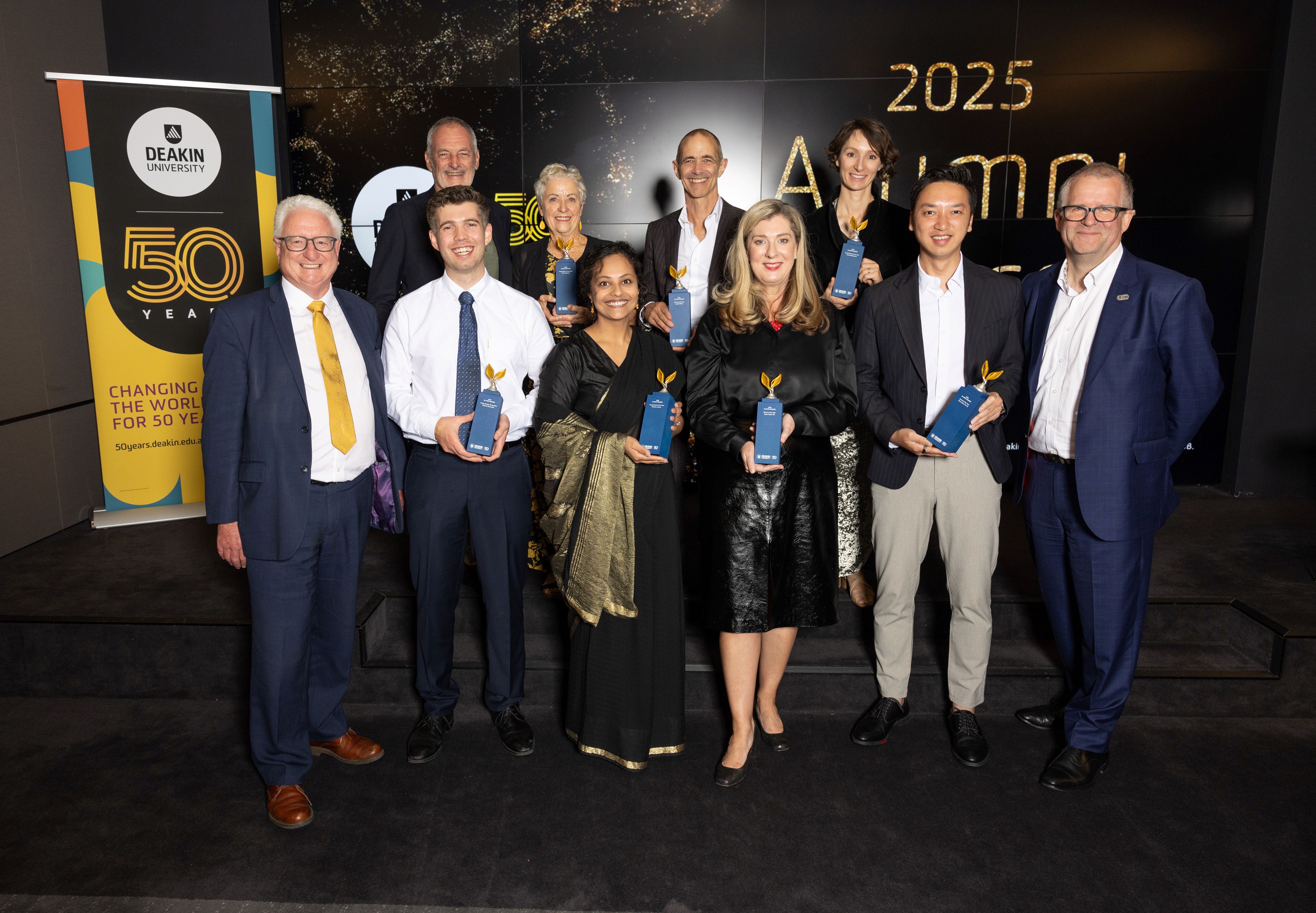 Deakin's 2025 Alumni Awards highlight the diversity and contribution of former students 