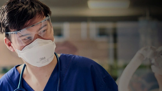 Postgraduate nursing students in simulation labs.