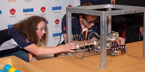 Students engineer their way to robot design award