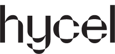 Hycel logo in black writing