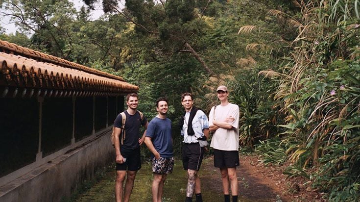 Deakin student Shaun exploring Taiwan with friends