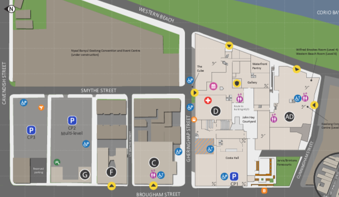 Waterfront campus map 