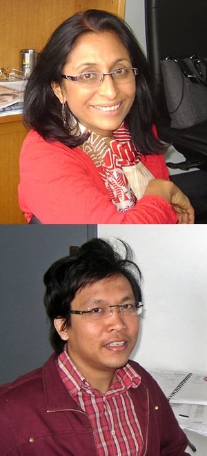 Professor Svetha Venkatesh (top) and Dr Truyen Tran.