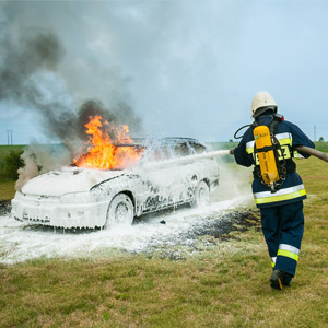 Deakin researchers are working on ways to reduce the environmental impact of chemicals found in firefighting foams. 