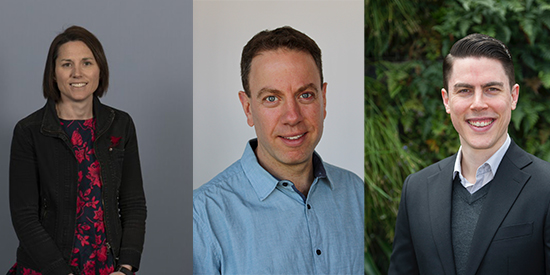 Associate Professor Adrienne O’Neil, Associate Professor Gary Sacks and Dr Wolfgang Marx.