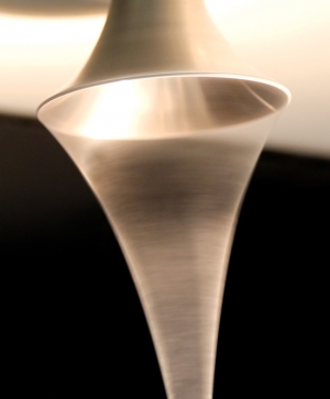 Electrospinning uses an electrical charge to create tiny fibres from a liquid.