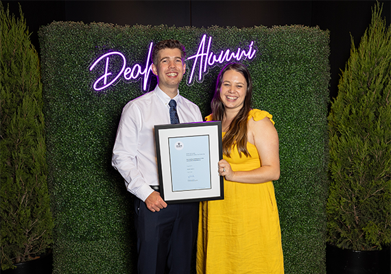 Happy new Deakin graduates.