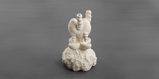 Noriko Nakamura
                        Milking my heart  2019
                        carved limestone
                        © copyright and courtesy of the artist