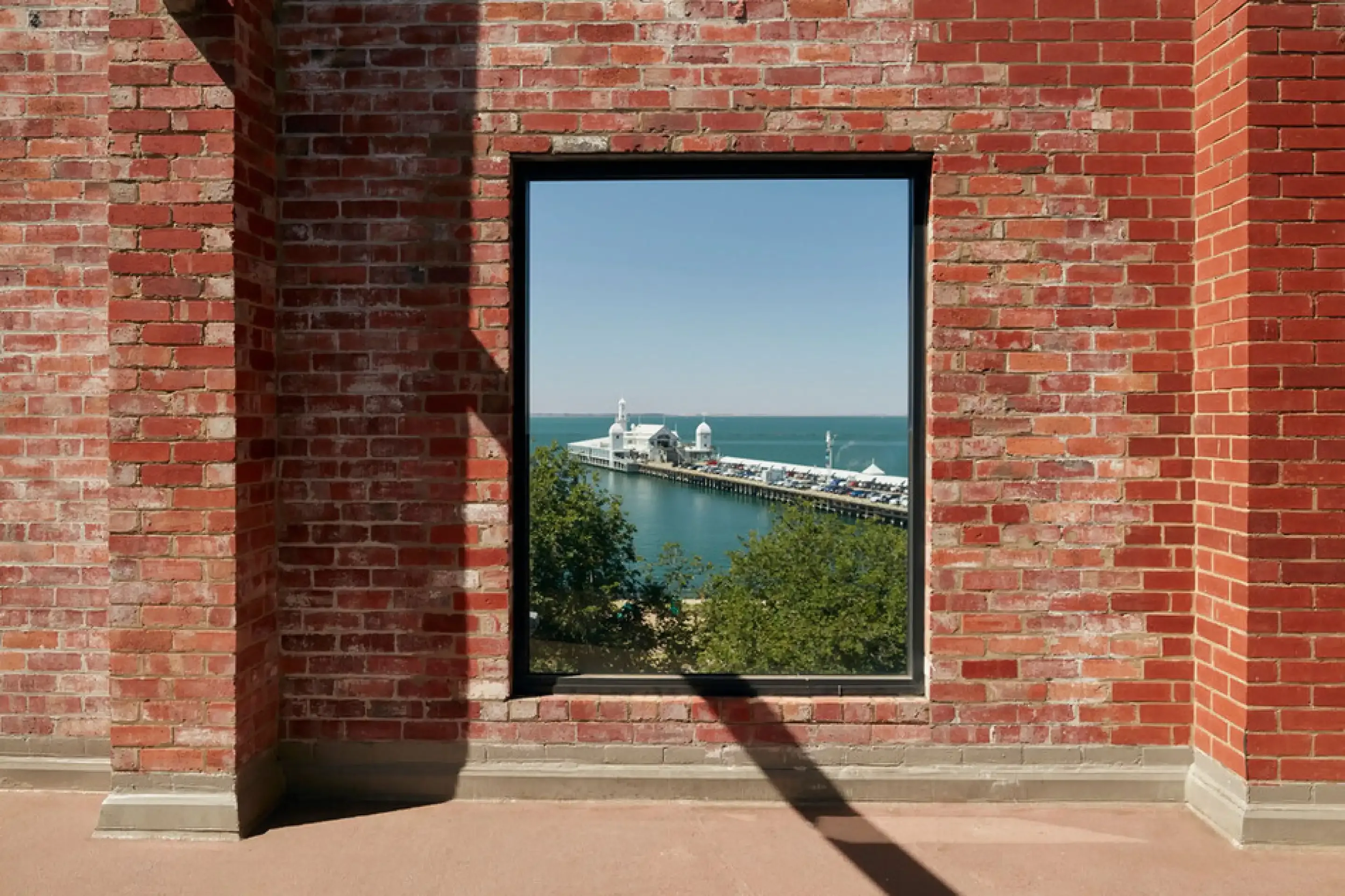 View from Deakin Waterfront campus onto the water.