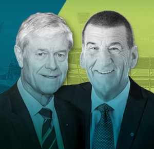 The Hon Jeff Kennett AC (right) will deliver this year's David Parkin Oration for Sport and Social Change.