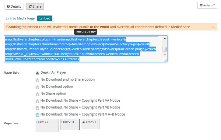 Embed code 
