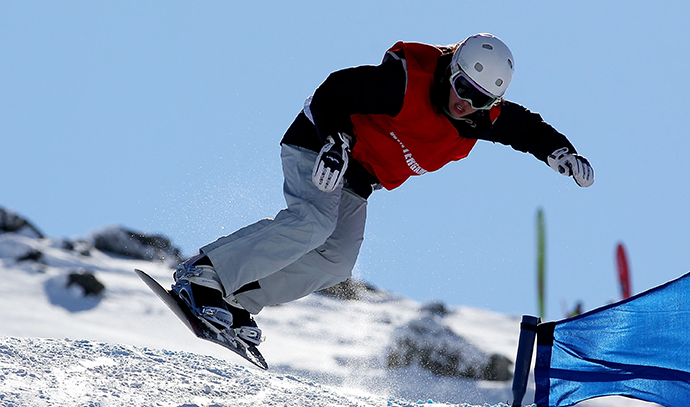 Belle Brockhoff competing at the Winter Games NZ at Cardrona Alpine Resort