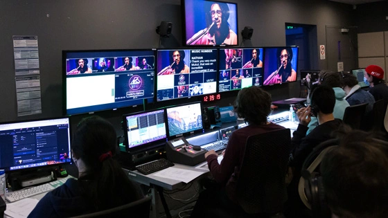 Deakin Film and TV students livestreaming Melbourne After Dark