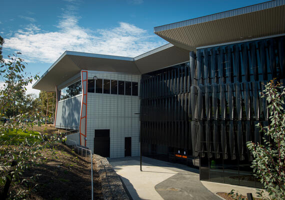 Right side of the CADET building Deakin Waurn Ponds.