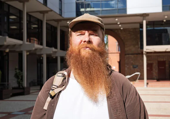 Ramas standing outside at Deakin