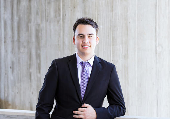 A profile image of journalism student Mitchell Clarke.