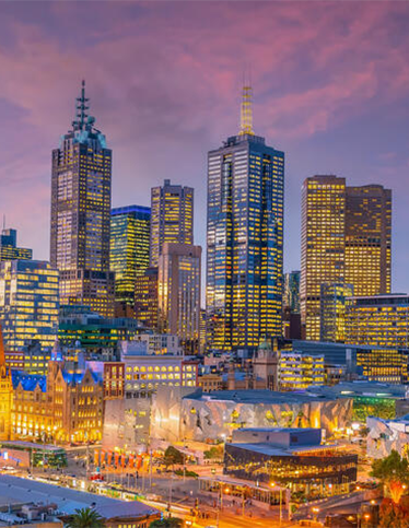 A Melbourne  city landscape