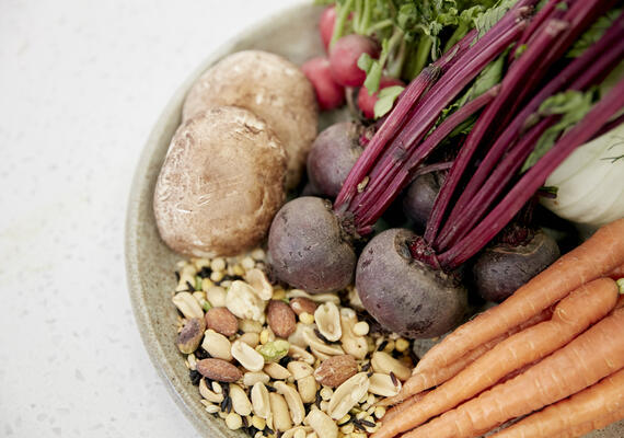 A close up picture of food on a plate