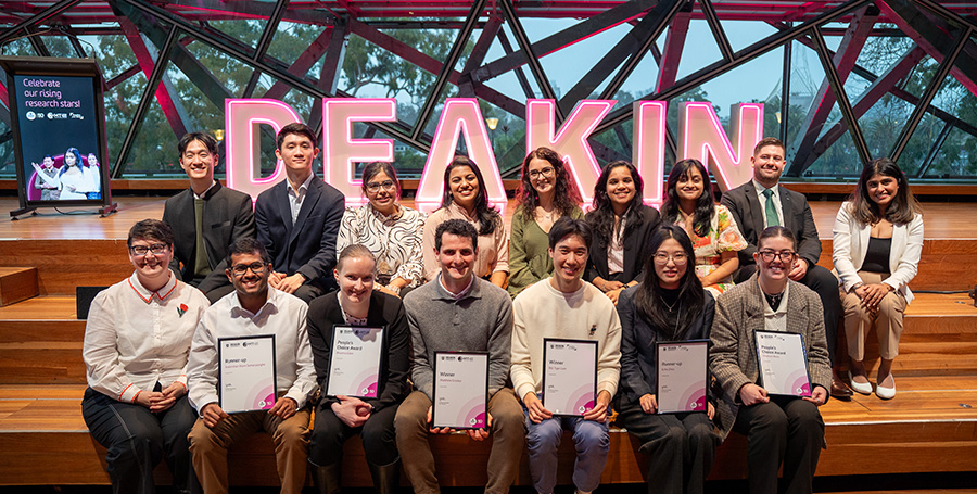 Deakin's 16 finalists for the 2025 3MT/VYT competitions