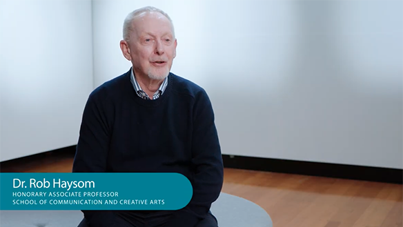 Dr Rob Haysom shares his stories about 50 years of Deakin art.