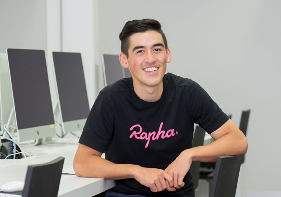 Design student Caleb Lun.